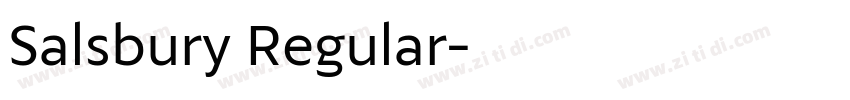 Salsbury Regular字体转换 Salsbury Regular字体转换